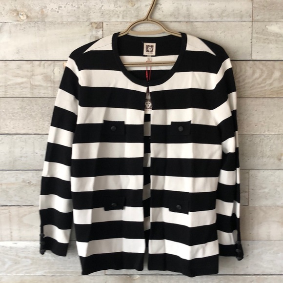 Anne Klein Sweaters - Anne Klein stripe cardigan